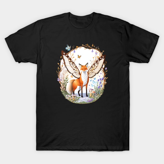 Ethereal Fox Explorer T-Shirt by Manzo Carey